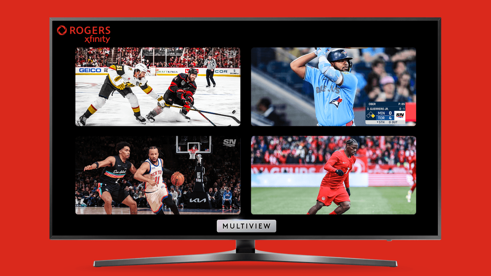 Rogers Xfinity Expands Multiview to Four Screens for Canadian Sports
