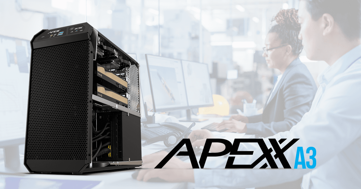 BOXX APEXX A3 debuts with AMD Ryzen 9000 and Blackwell GPUs