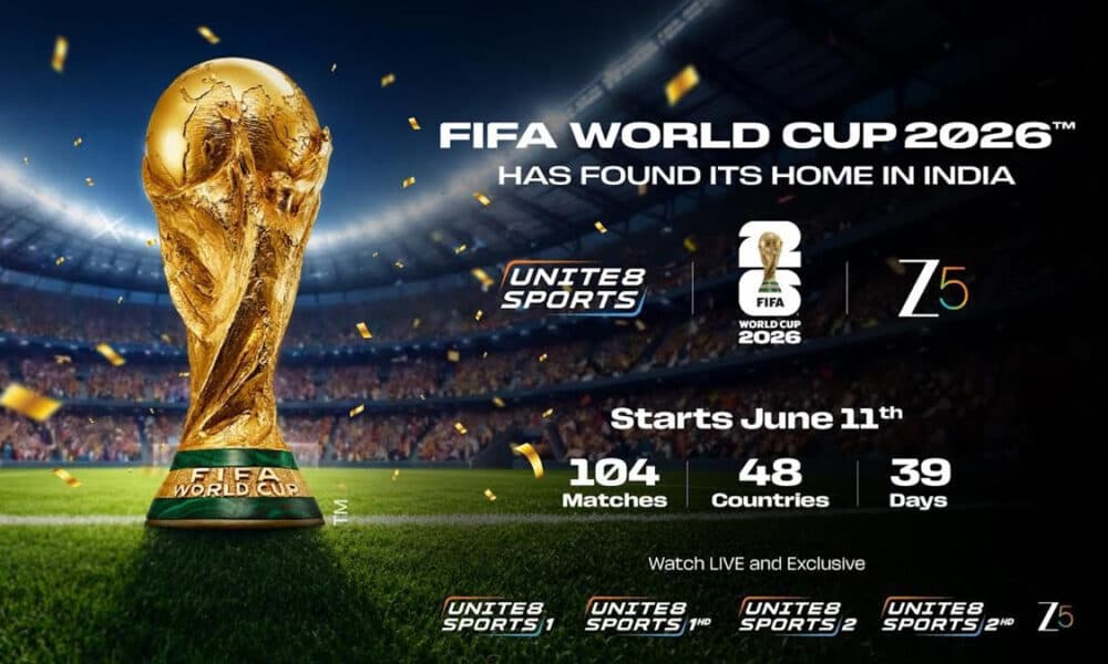 Zee Secures 39 FIFA Events (2026-2034), Launches Unite8 Sports Channels