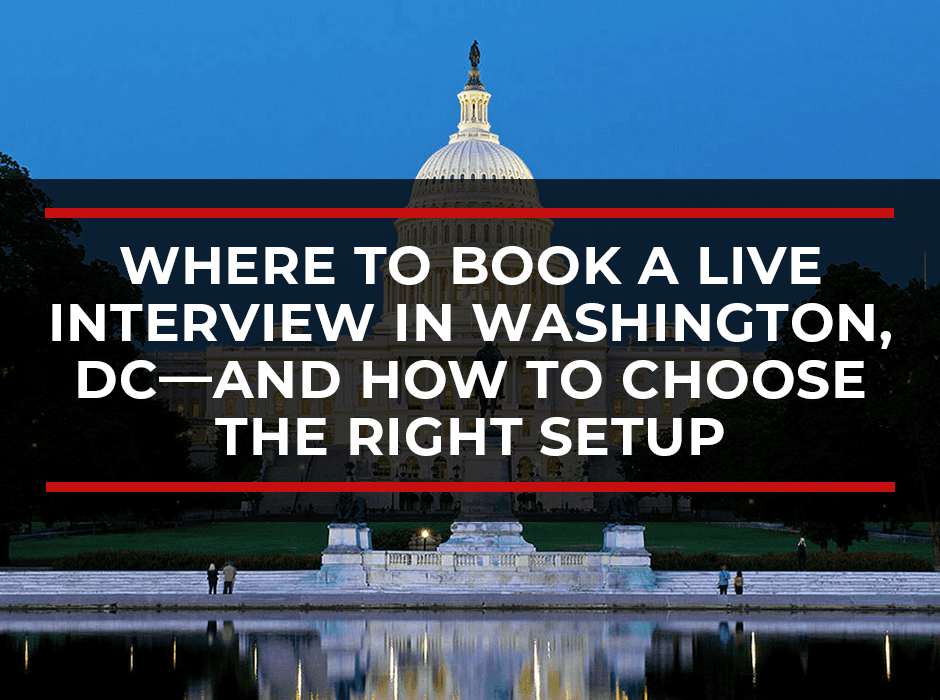 BMG Guide Details DC Live Interview Location Technical Requirements