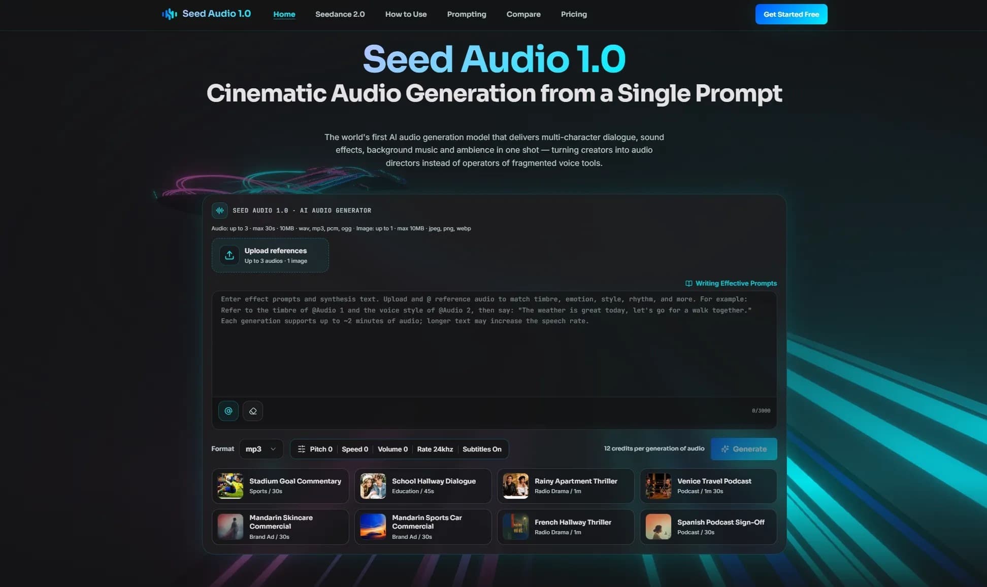 ByteDance Seed Audio 1.0 launches multimodal audio scene generation for creators