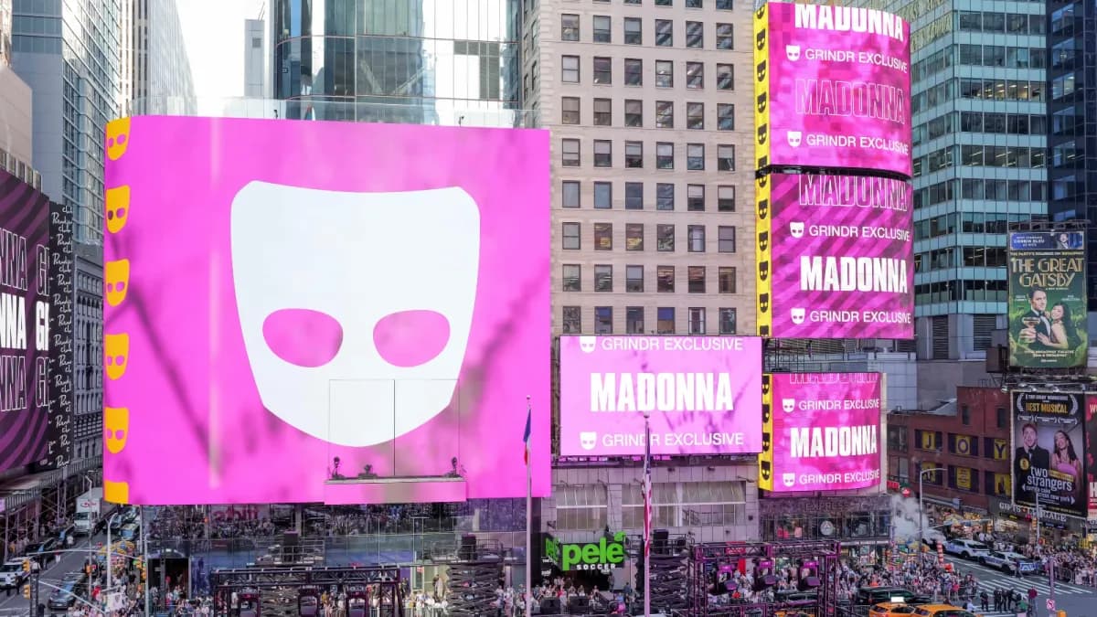 Grindr transforms app into live stage with global Madonna broadcast