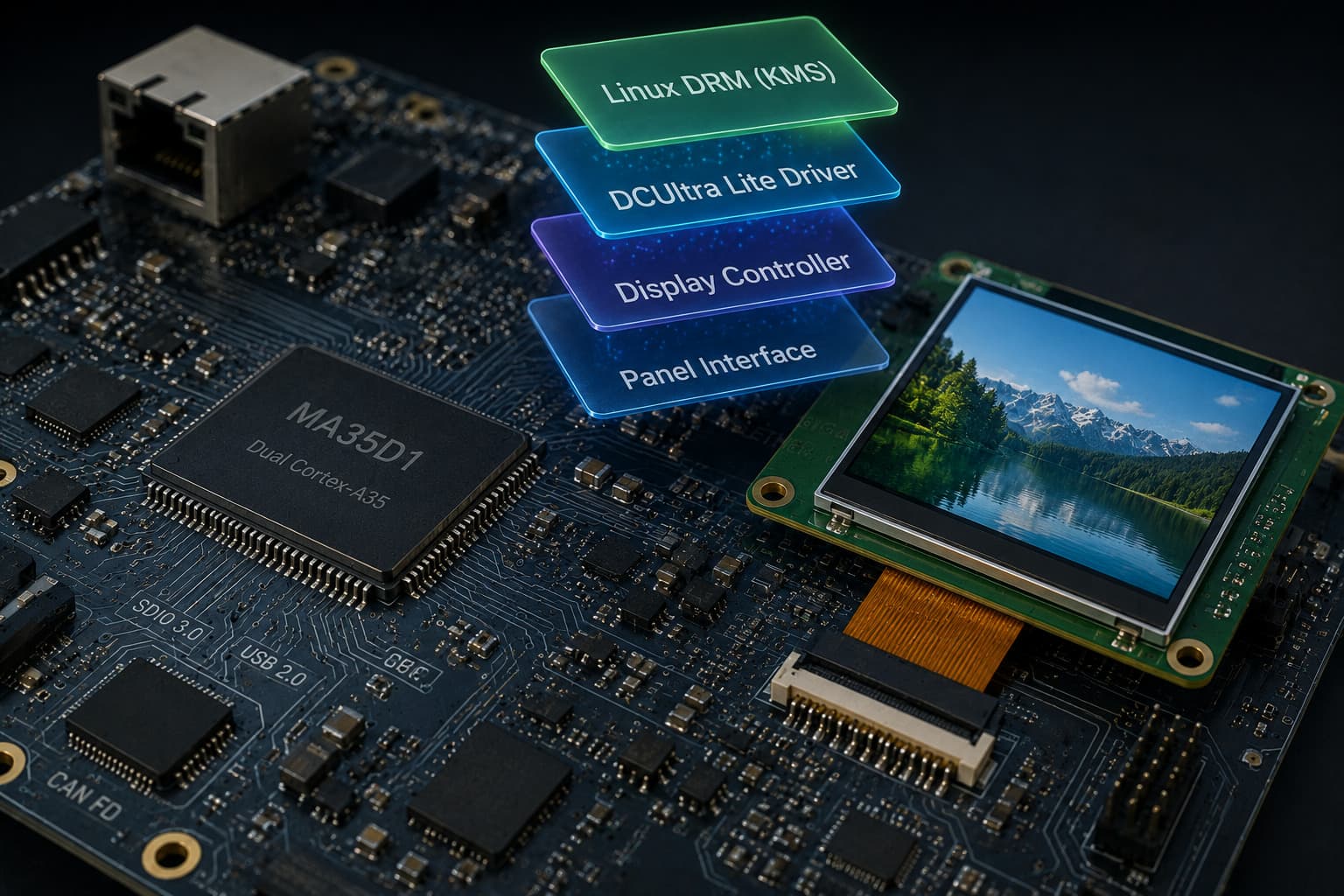 Nuvoton MA35D1 DCUltra-Lite display controller gains mainline Linux support