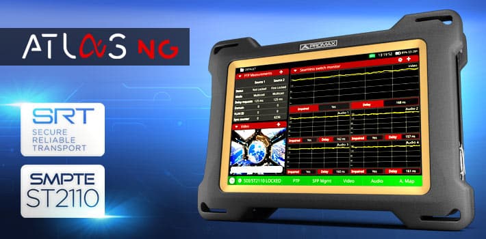 PROMAX brings ST 2110 analysis to a portable field meter at NAB 2025