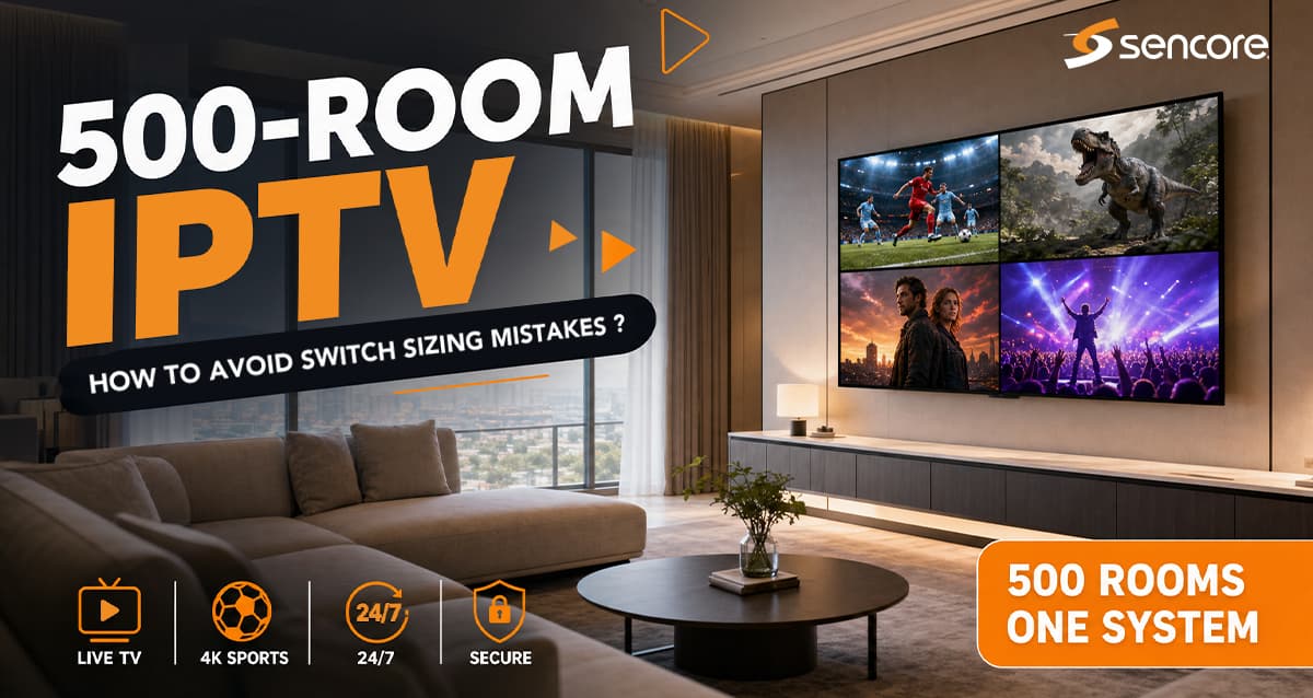 Sencore details switch selection for 500-room hospitality IPTV deployments