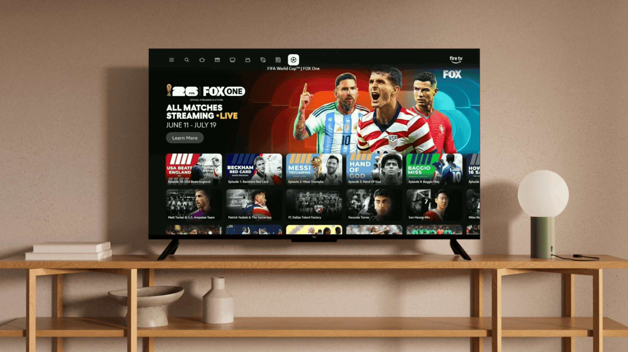 Fire TV Centralizes FIFA World Cup 2026 Content Via FOX One