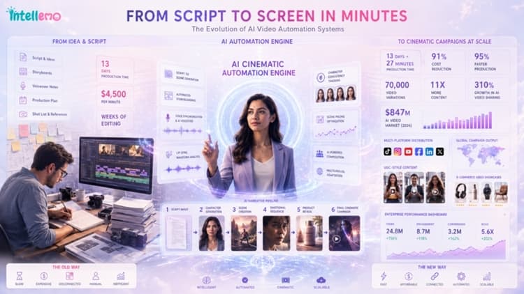 AI video automation cuts production from weeks to minutes