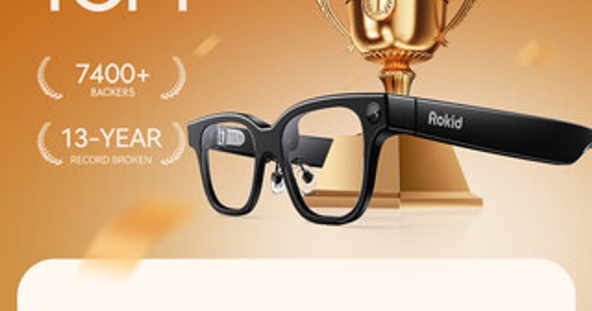 Rokid’s AI-powered smart glasses raise $4M in record-shattering crowdfunding campaign