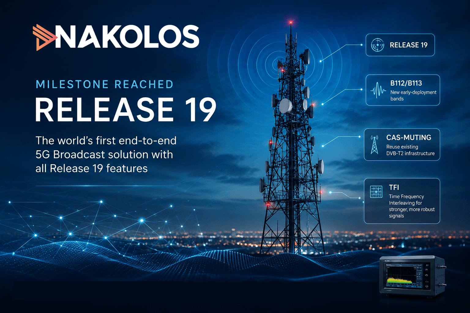 Big Blue Marble says Nakolos now supports 3GPP Release 19