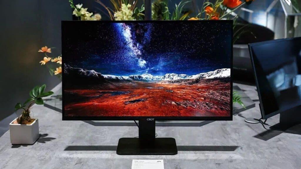TCL CSOT begins mass production of inkjet-printed OLED monitor panels