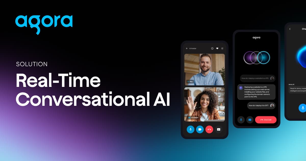 Agora launches real-time conversational AI for multimodal agents