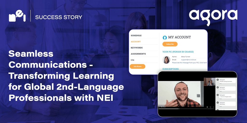NEI doubled subscribers after moving live lessons to Agora