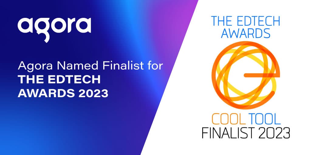 Agora named EdTech Awards finalist for low-code virtual classroom solution