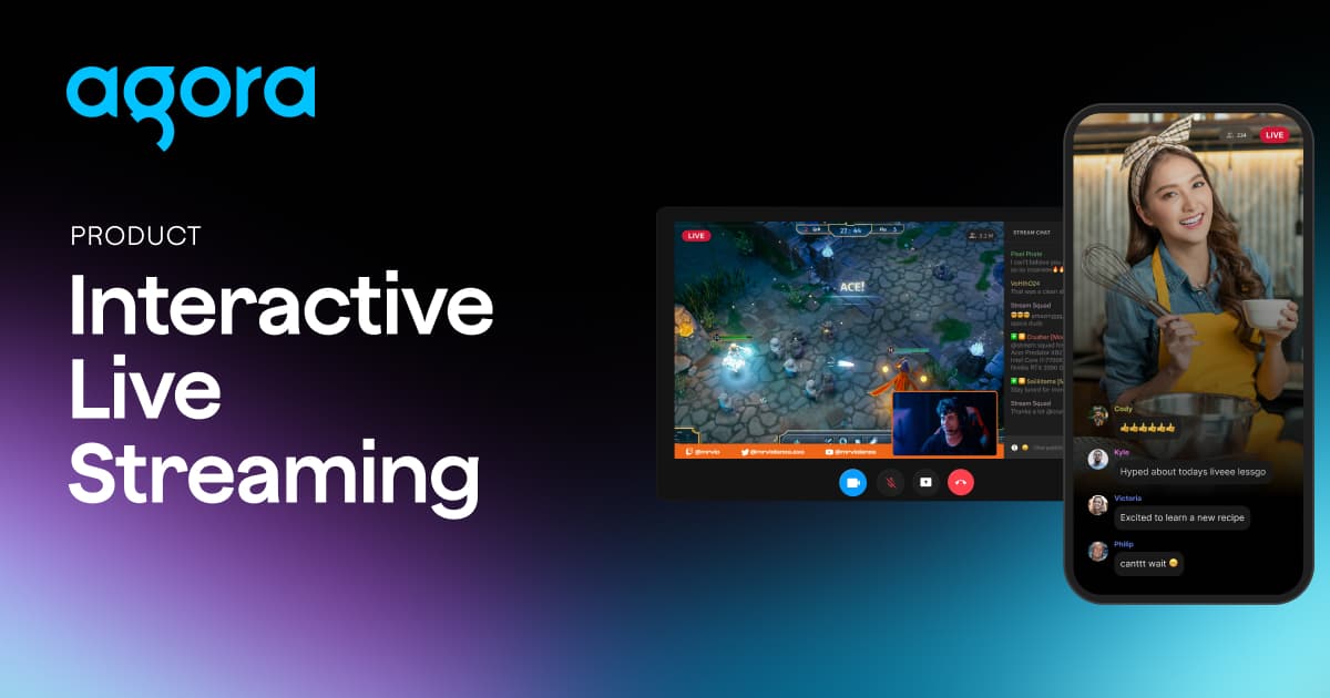 Agora adds interactive live video streaming to app builders