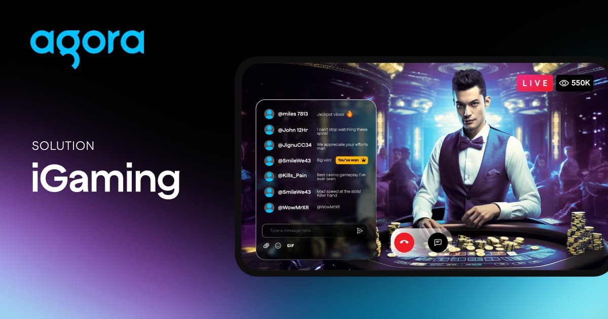 Agora bundles live streaming, AI, translation for iGaming