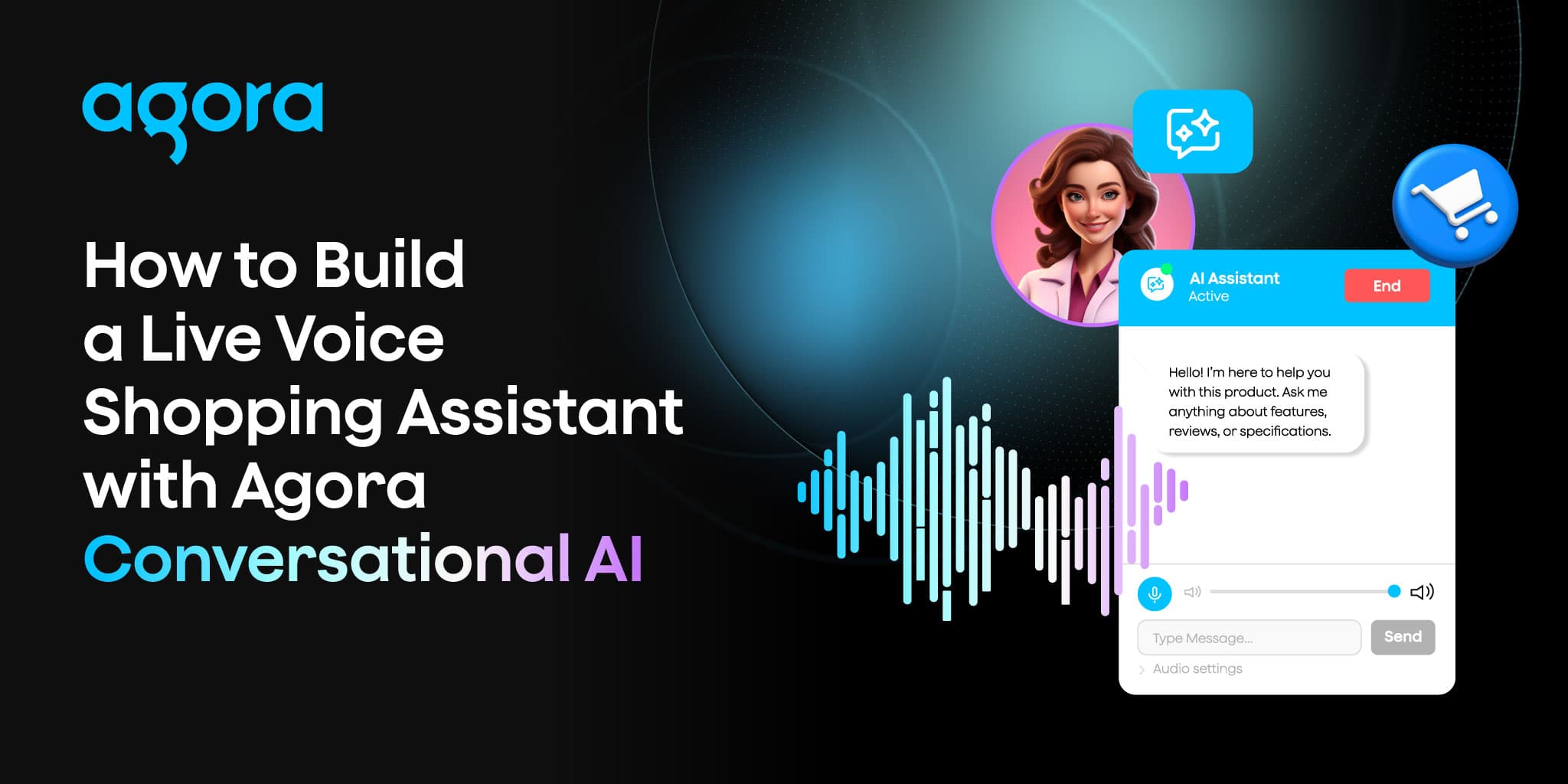 Agora details live voice shopping assistant with LLM transcripts