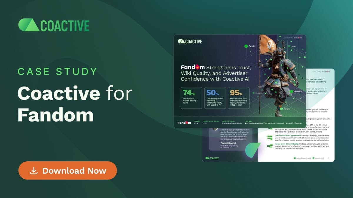 Fandom cut image moderation hours 74% with Coactive AI
