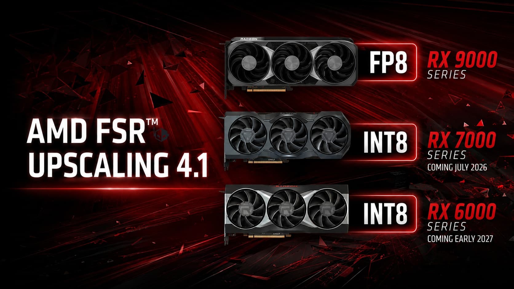 AMD extends FSR 4.1 to RDNA 3 and RDNA 2 GPUs