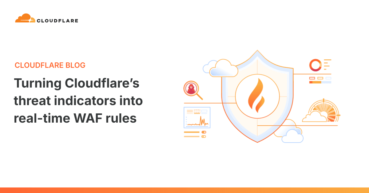 Cloudflare Integrates Threat Intel Directly into WAF for Real-Time Blocking
