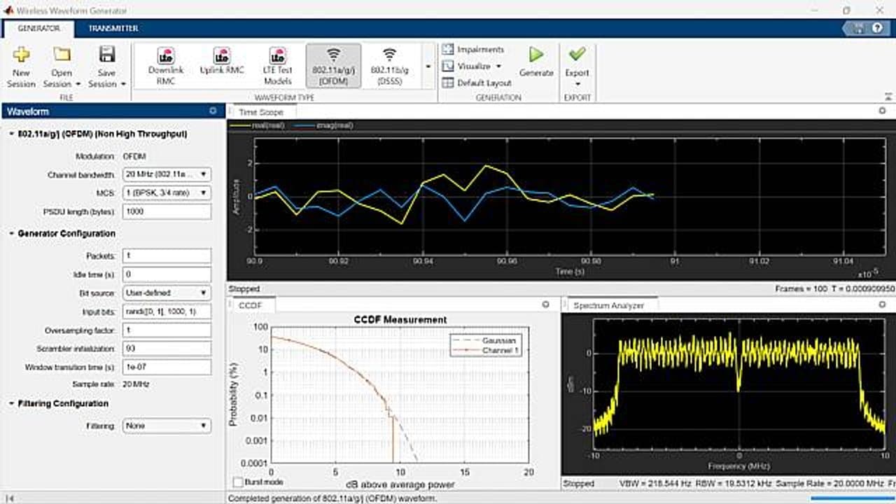 MathWorks Communications Toolbox Adds AI, Cloud, and OTA Test Capabilities