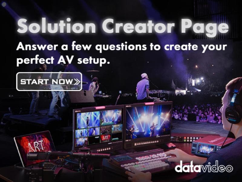 Datavideo launches Solution Creator Wizard for AV setup planning