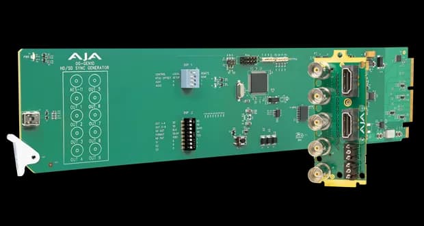 AJA expands openGear with new sync generator for denser AV workflows