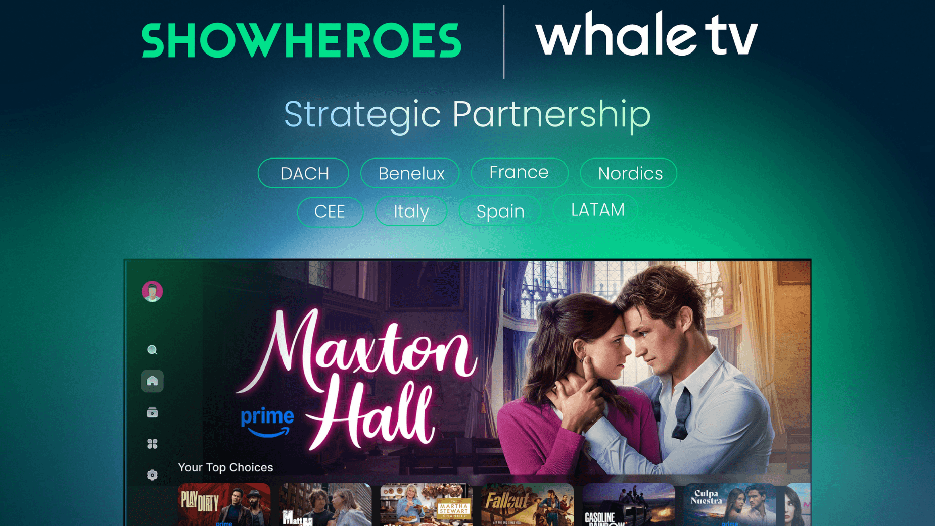 ShowHeroes and Whale TV open programmatic homescreen inventory across Europe and LATAM