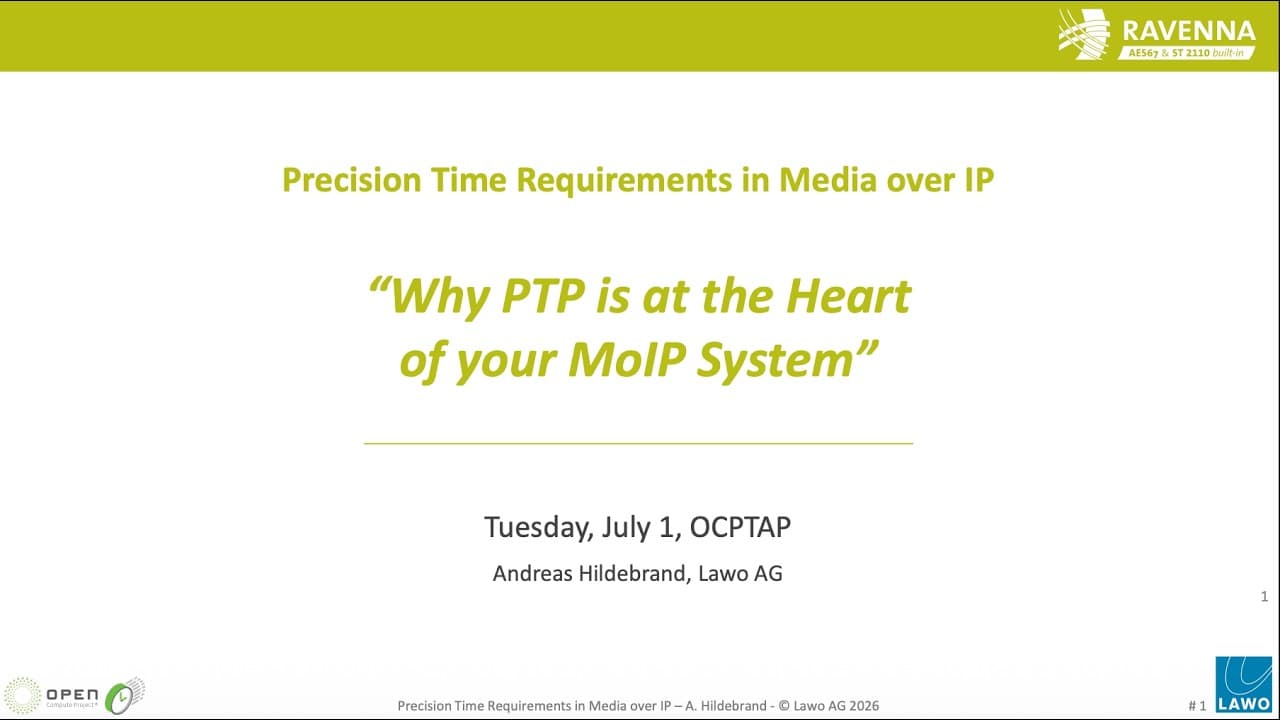 Lawo details precise IP audio synchronization for large-scale sports production