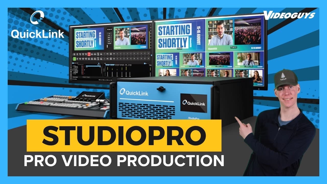 QuickLink’s Studio Pro adds 4K switching, NDI, SDI, and ST 2110