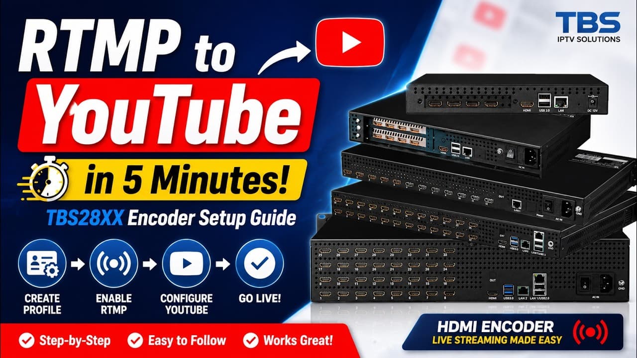 TBS provides workflow guide for RTMP streaming on HDMI encoders