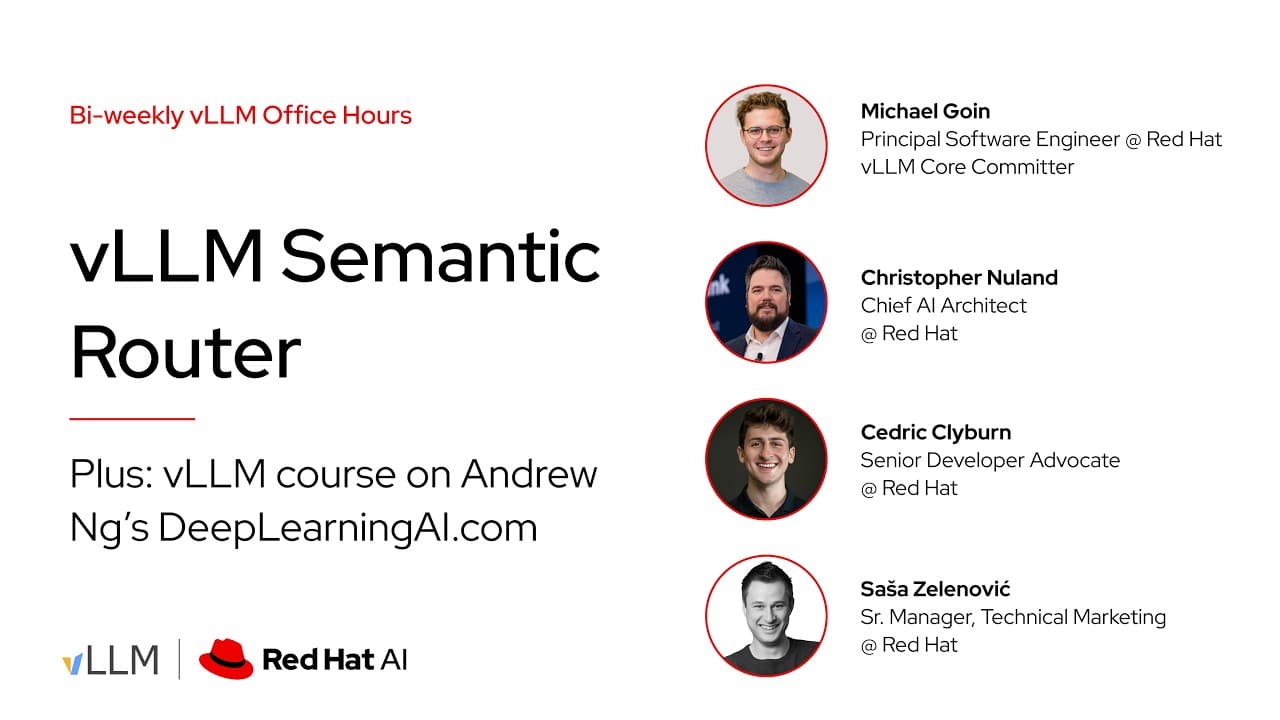 Red Hat semantic router and multi-tier caching land in vLLM update