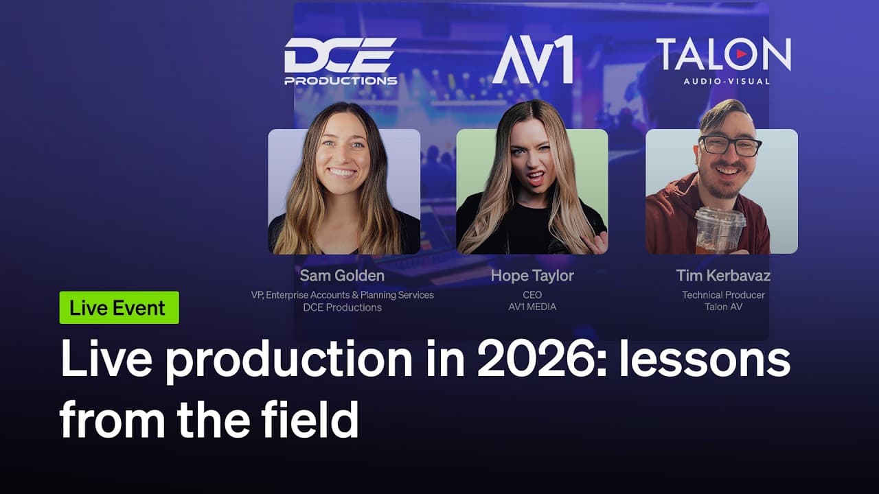 Live event leaders prioritize connectivity and leaner production workflows for 2026