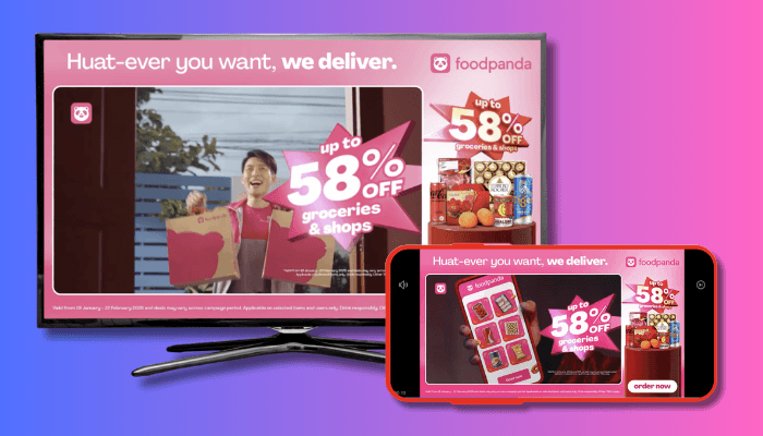 foodpanda used CTV to win incremental LNY reach