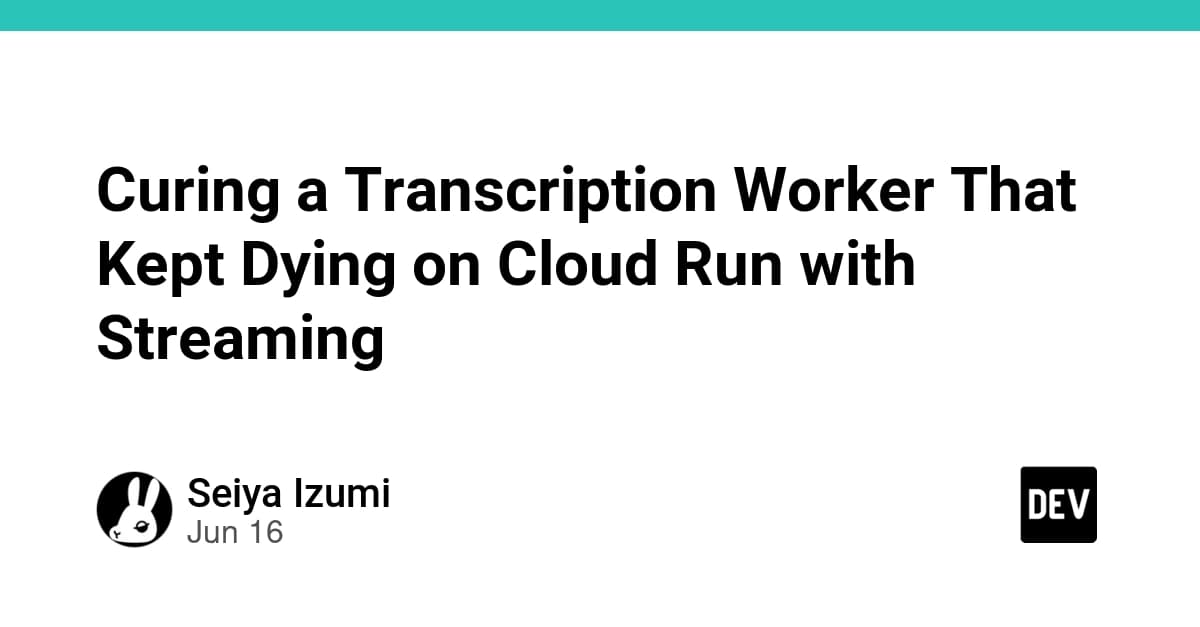 Streaming Architecture Fixes Out-of-Memory Errors for Audio Transcription Workers
