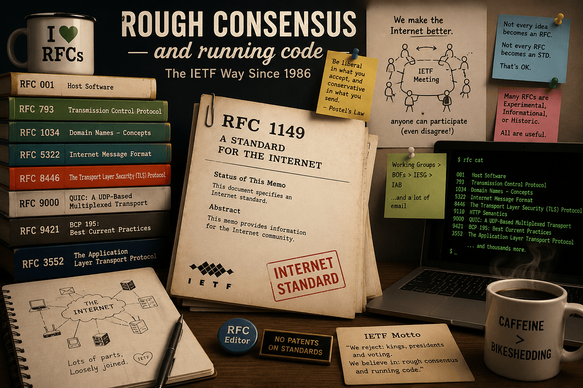 Fewer than 2% of IETF RFCs reach formal Internet Standard status