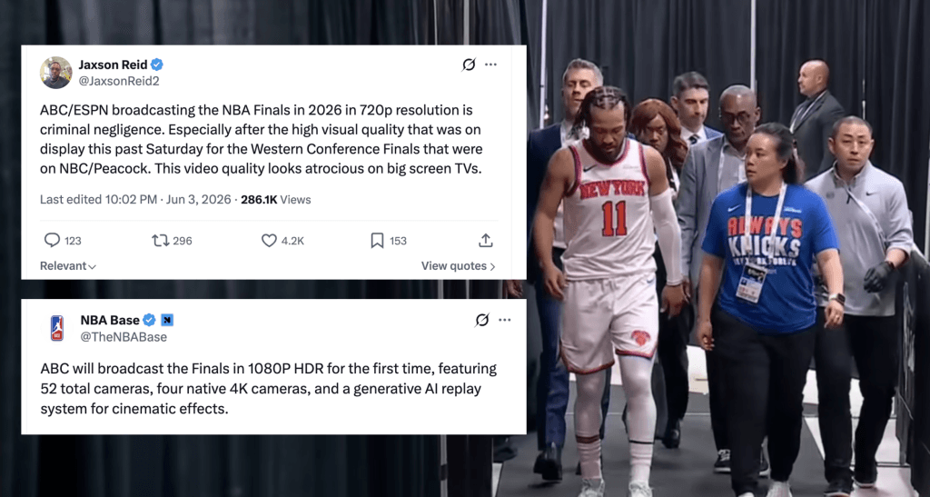 NBA Finals Viewers Report 720p Quality Despite ESPN's 1080p HDR Production