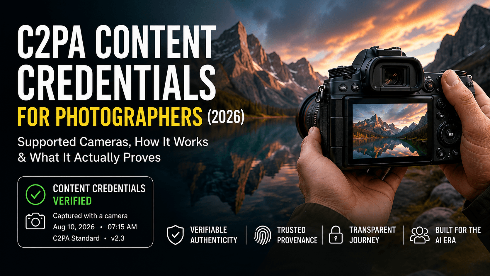 Canon, Nikon, and Sony integrate C2PA camera provenance for 2026 lineups