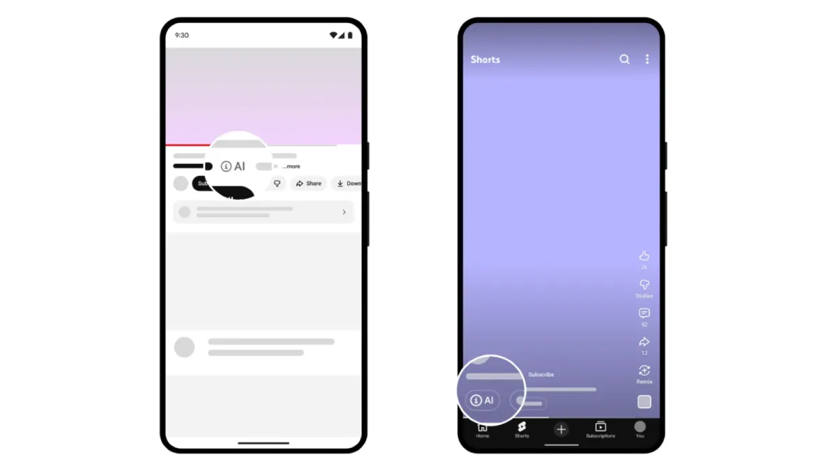 YouTube moves AI labels into more visible viewer spots