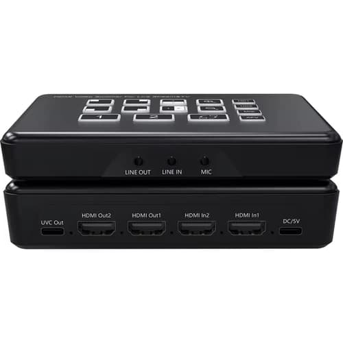 Videocast India ships a 2-channel HDMI switcher for live streaming