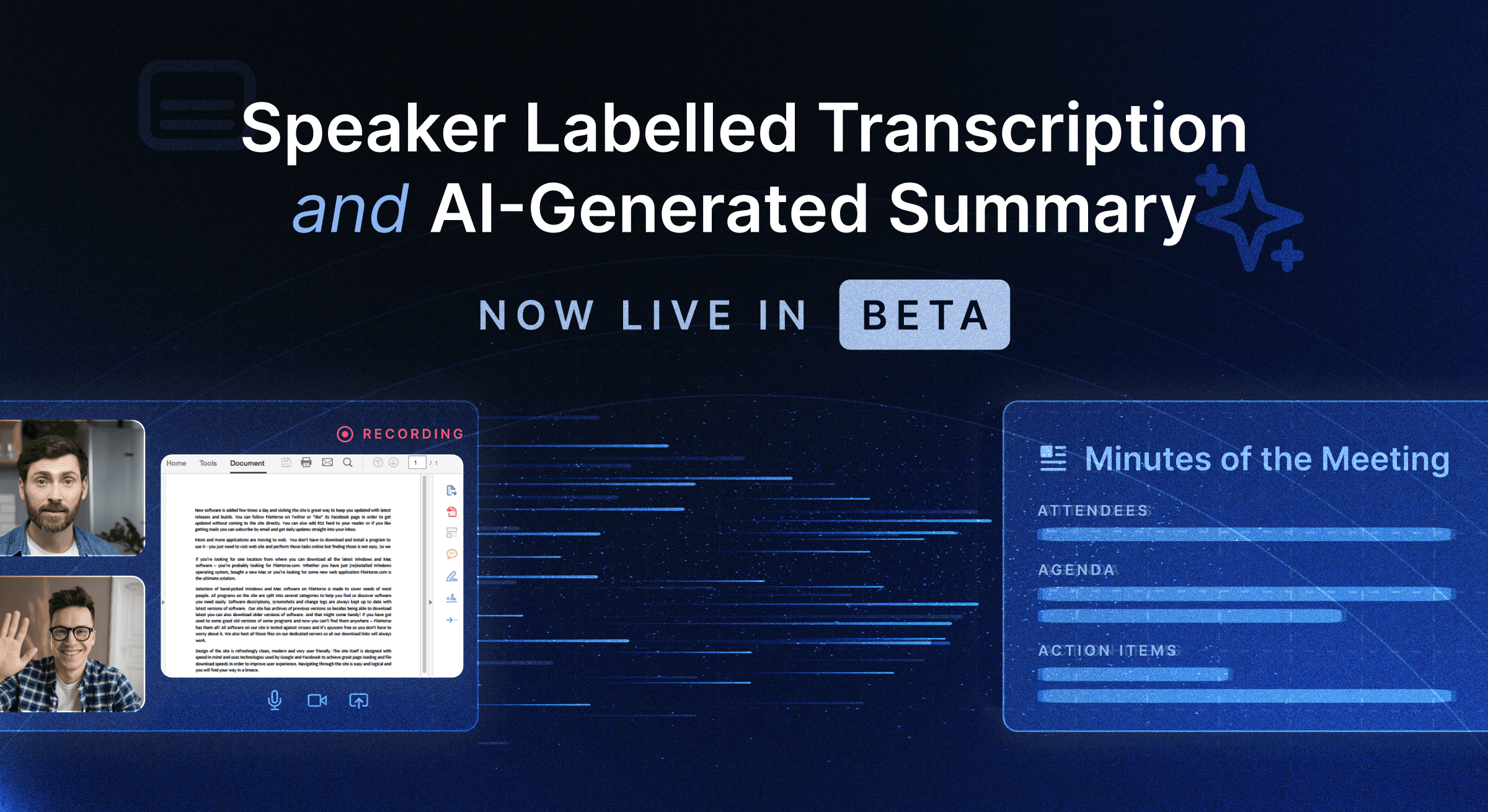 100ms launches speaker-labelled transcription and AI summaries