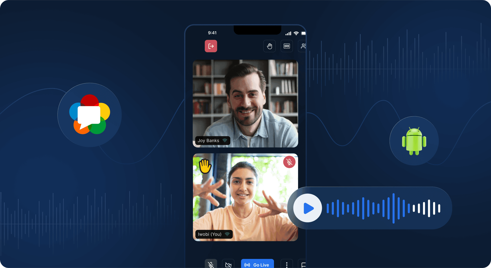 100ms details Android local audio streaming with WebRTC