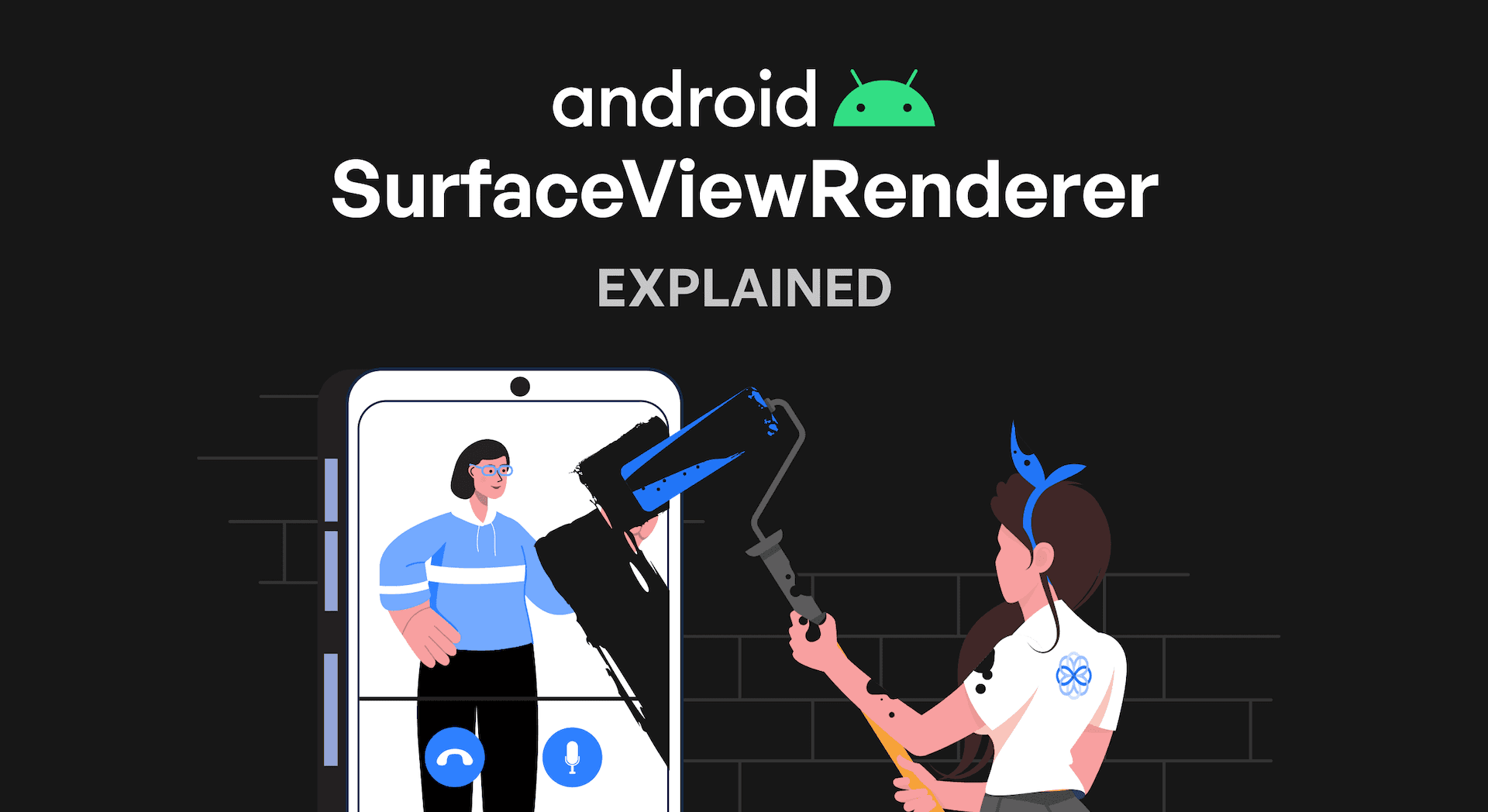Android SurfaceViewRenderer handles remote video for conference apps