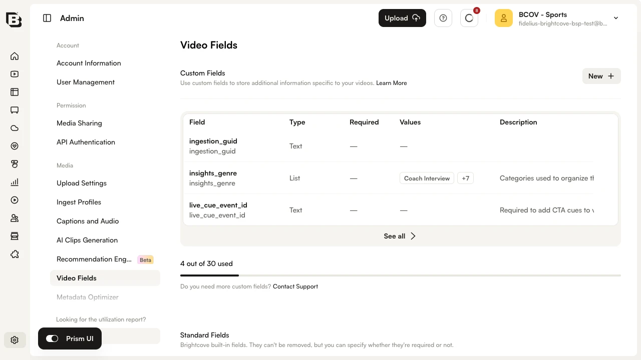 Brightcove Enhances Video Cataloging with New Custom Metadata Fields
