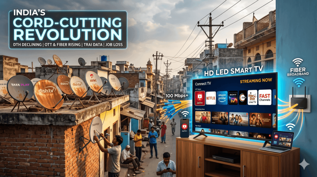 TRAI data shows satellite TV subscribers falling across India