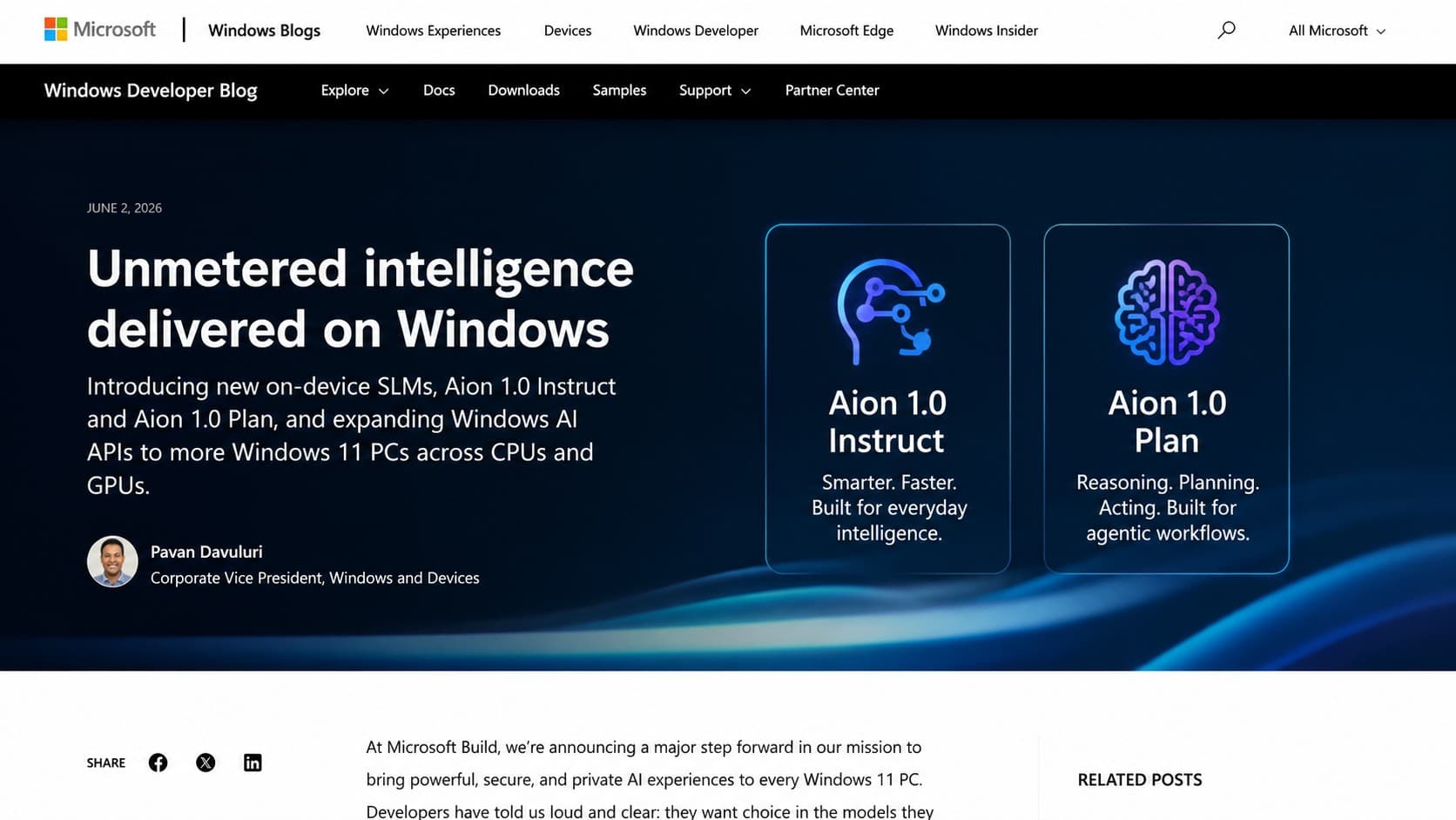 Microsoft Local AI Expands Beyond NPUs with New Aion Models