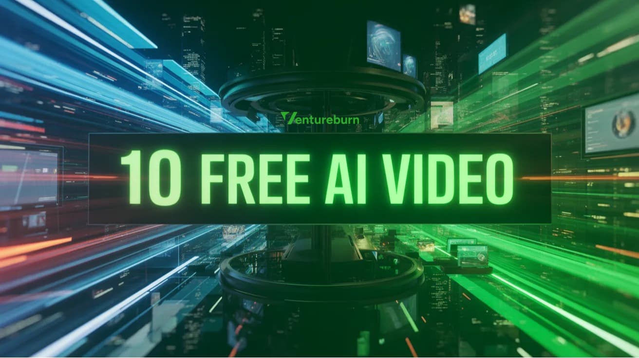 VentureBurn ranks 10 free AI video generators for 2026