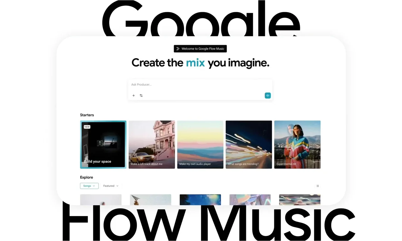 Google morphs Flow Music Spaces into end-to-end AI production studio
