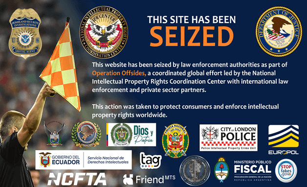 DOJ seizes 400 domains streaming World Cup in coordinated global crackdown