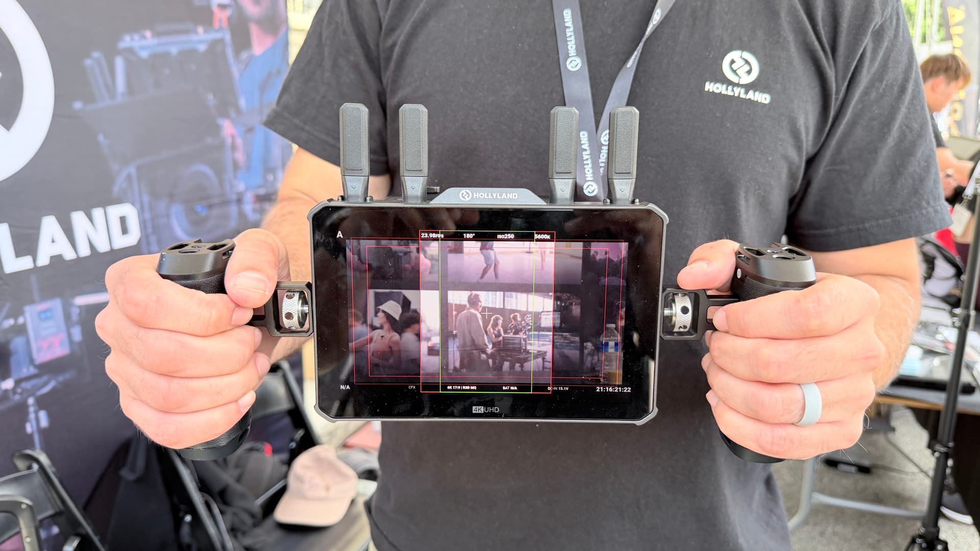 Hollyland debuts 4K30 Pyro 7 Ultra wireless monitor at Cine Gear