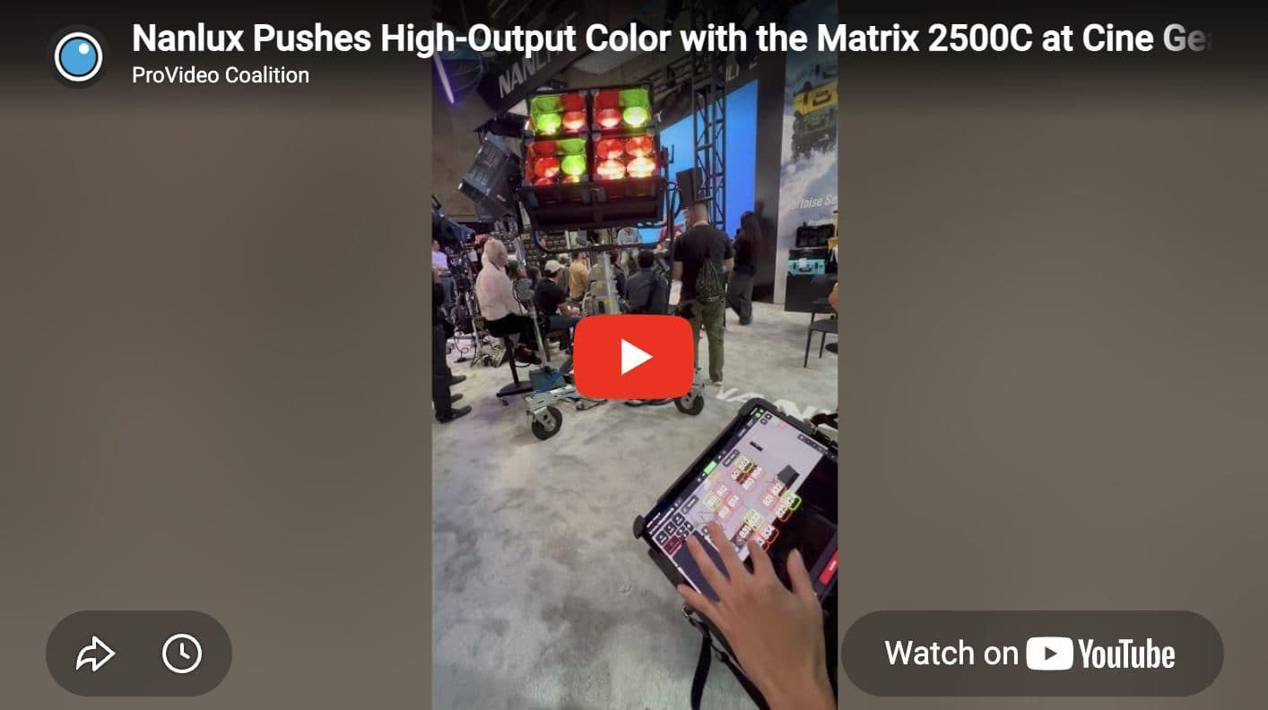 Nanlux Matrix 2500C debuts with 20,000K range for virtual production